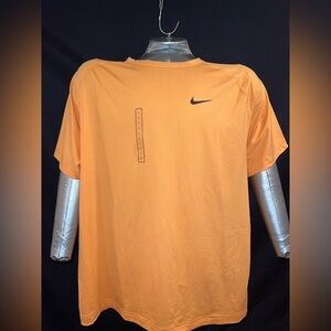Nike Men's Dri Fit Vibrant Orange Tee